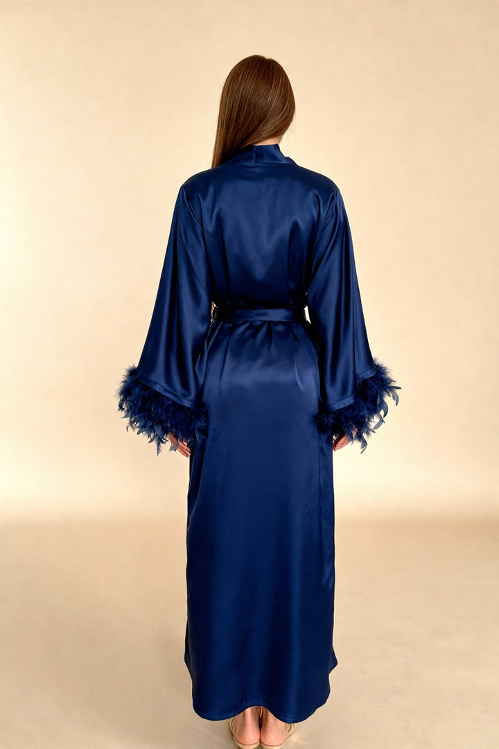 Celiana Long Satin Kimono