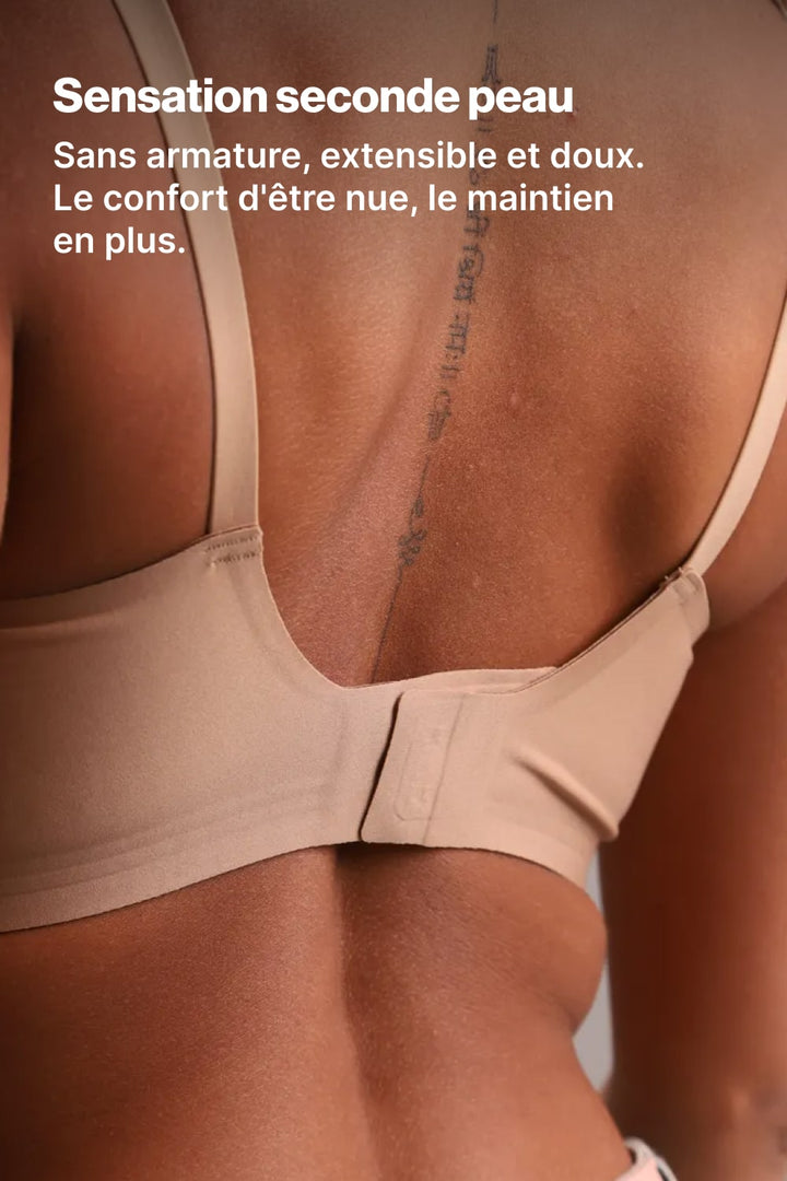 No-Bra Effect Push-Up Bra Beige