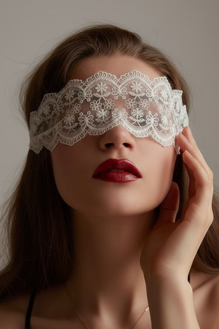 Abigaël Lace Mask White