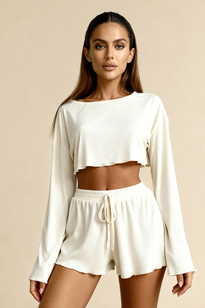 Neraya Pajama Set White