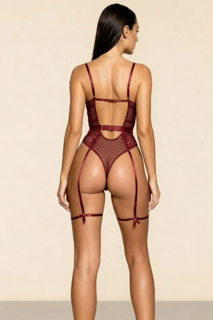 Shadow Bodysuit Burgundy