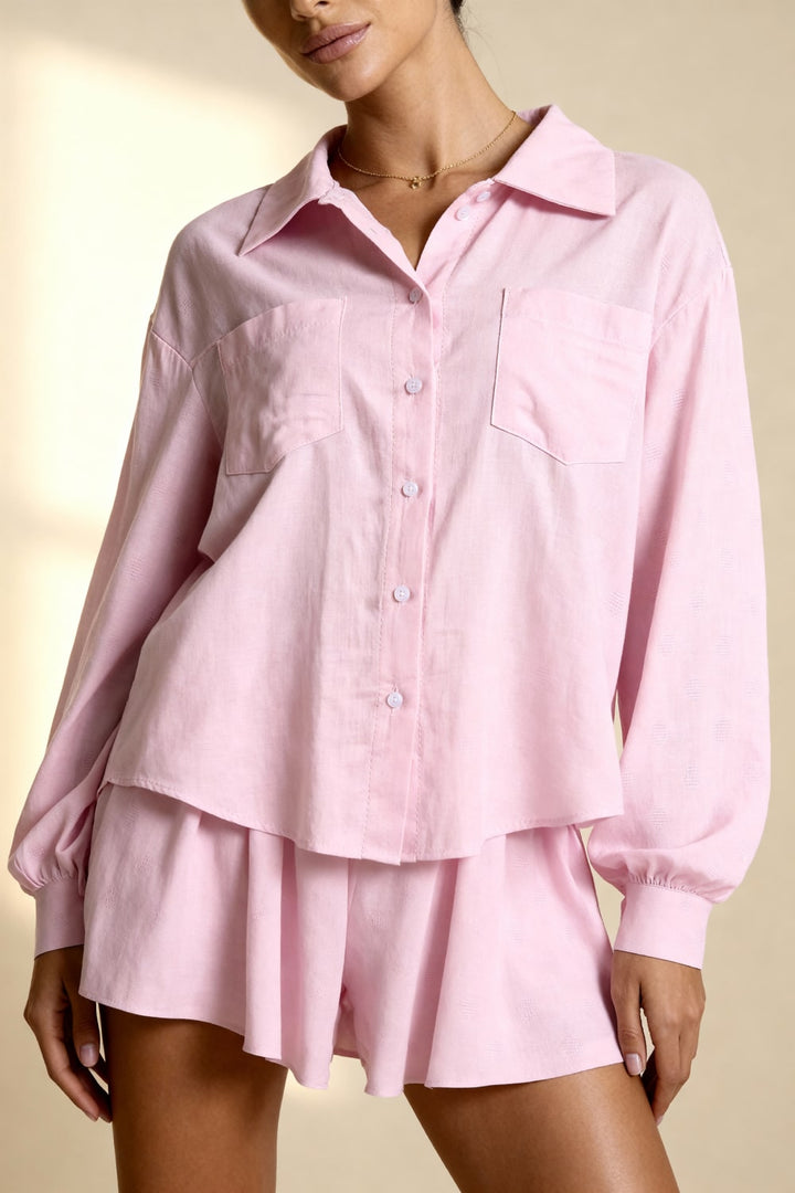 Yana Pajama Shirt Set