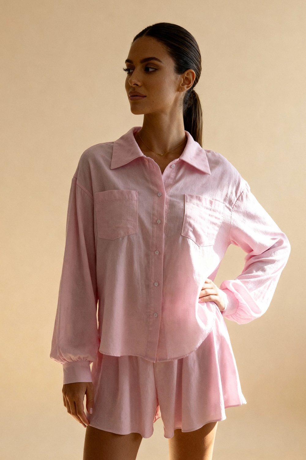 Yana Pajama Shirt Set